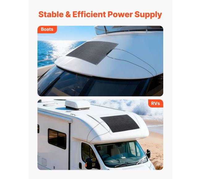 Lankstus 100W saulės modulis su MC4 jungtimi5