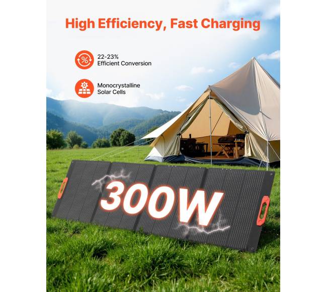 300 W sulankstomas monokristalinis saulės modulis1