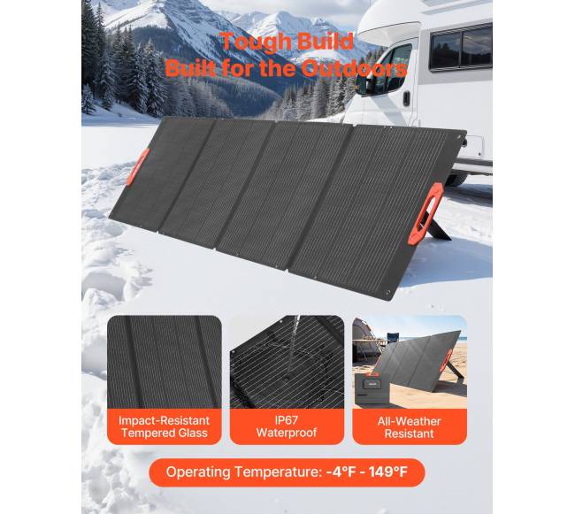 300 W sulankstomas monokristalinis saulės modulis4