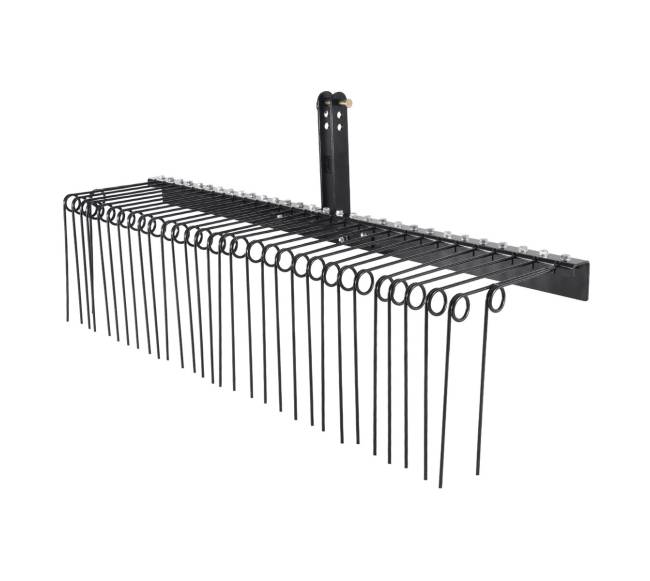 Prikabinamas vejos grėblys su 32 plieniniais dantimis8