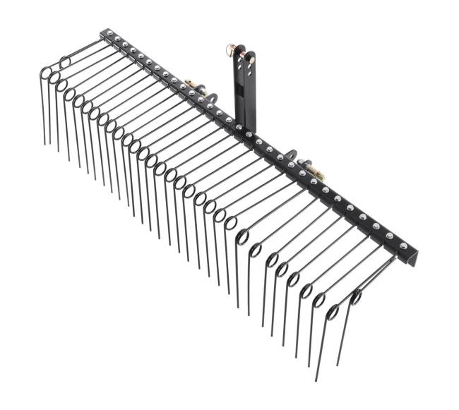 Prikabinamas vejos grėblys su 32 plieniniais dantimis9