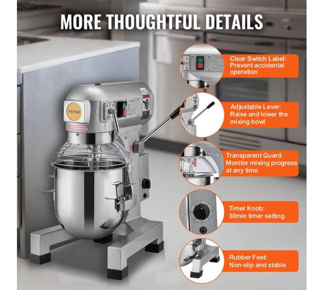 Pramoninė 14L maisto maišyklė restoranui5