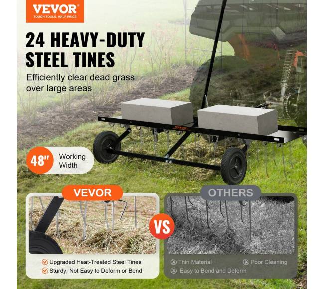 Velkamas vejos aeratorius ATV arba vejapjovei1