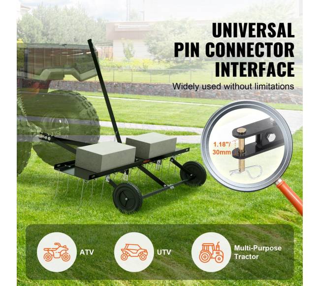 Velkamas vejos aeratorius ATV arba vejapjovei2