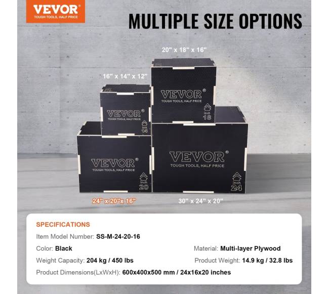 3 in 1 pliometrinė šuolių dėžė medinė6