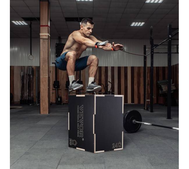 3 in 1 pliometrinė šuolių dėžė medinė7