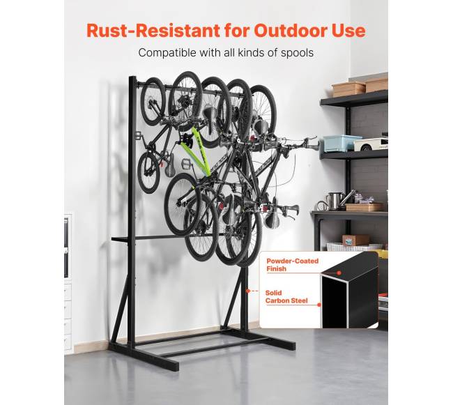 Laisvai stovimas dviračių stovas 5 dviračiams5