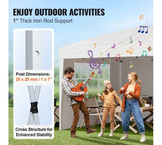 Išskleidžiama 3x3 m pavėsinė su sienelėmis3