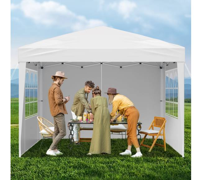 Išskleidžiama 3x3 m pavėsinė su sienelėmis7