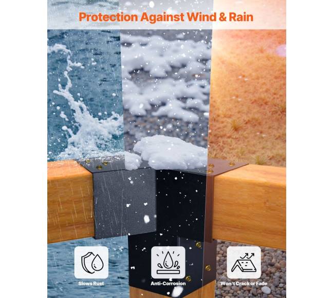 Pergolos tvirtinimo elementų rinkinys 9x9 cm5