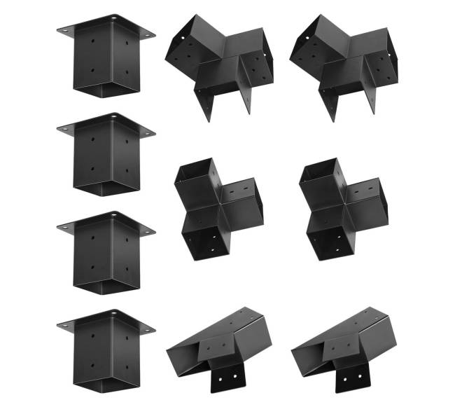 Pergolos tvirtinimo elementų rinkinys 9x9 cm8