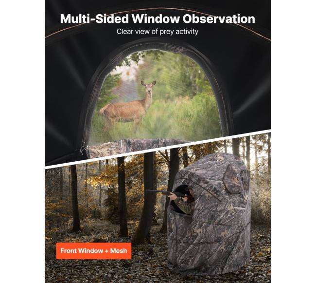 Vienvietė nešiojamai medžioklei tinkama uždanga1