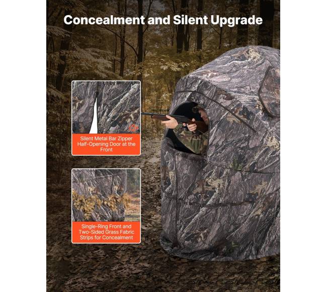 Vienvietė nešiojamai medžioklei tinkama uždanga2