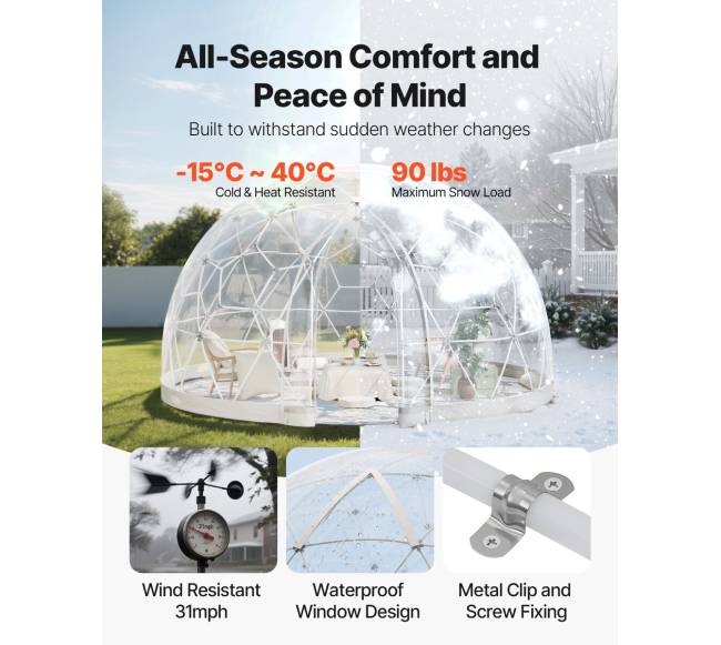 15x9,5 ft lauko kupolo palapinė 10-14 asmenų3