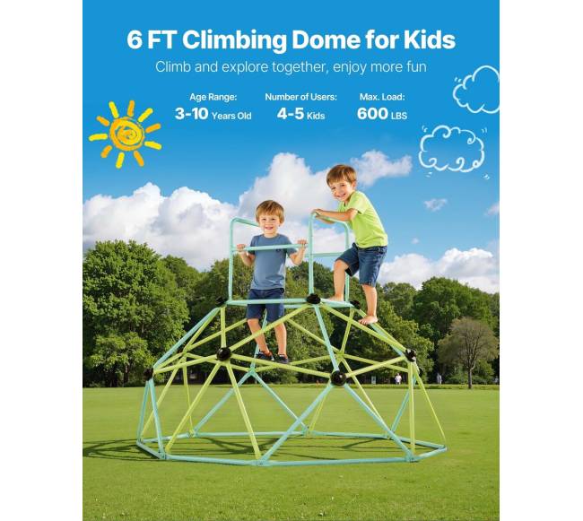 Vaikiška 6FT laipiojimo kupolo žaidimų aikštelė1