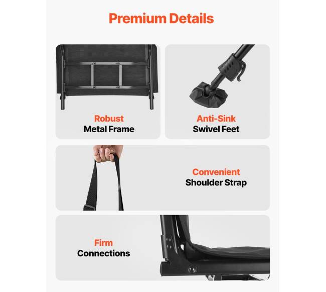 Medžioklės kėdė su tyliai besisukančia sėdyne4