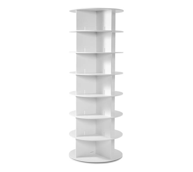 7 lygių besisukantis batų stovas0