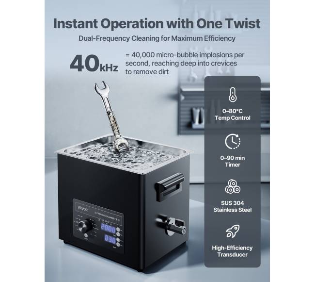 10 l ultragarsinis valiklis laikrodžiams ir juvelyriniams dirbiniams1