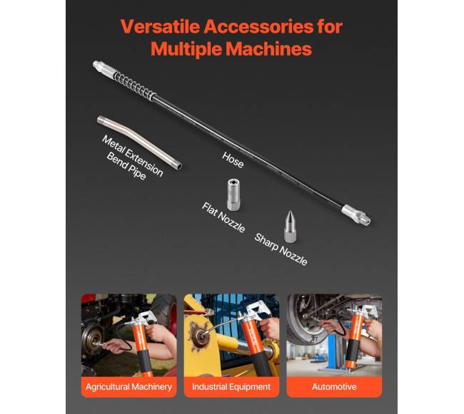 Aukšto slėgio tepalų pistoletas 0,4 l3