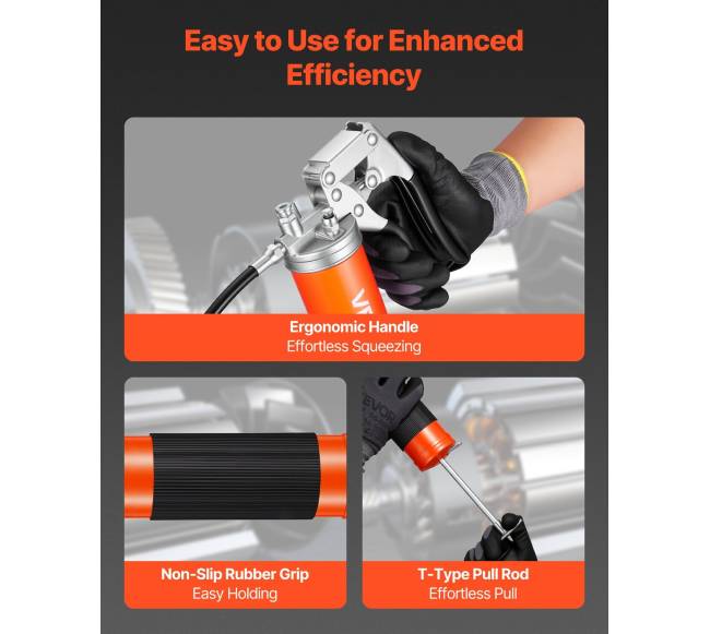 Aukšto slėgio tepalų pistoletas 0,4 l5