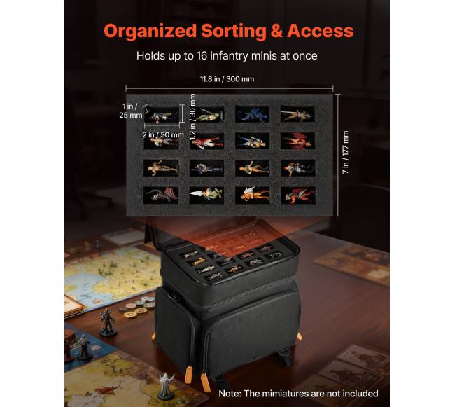 Miniatiūrų nešiojimo krepšys 16 figūrėlių2