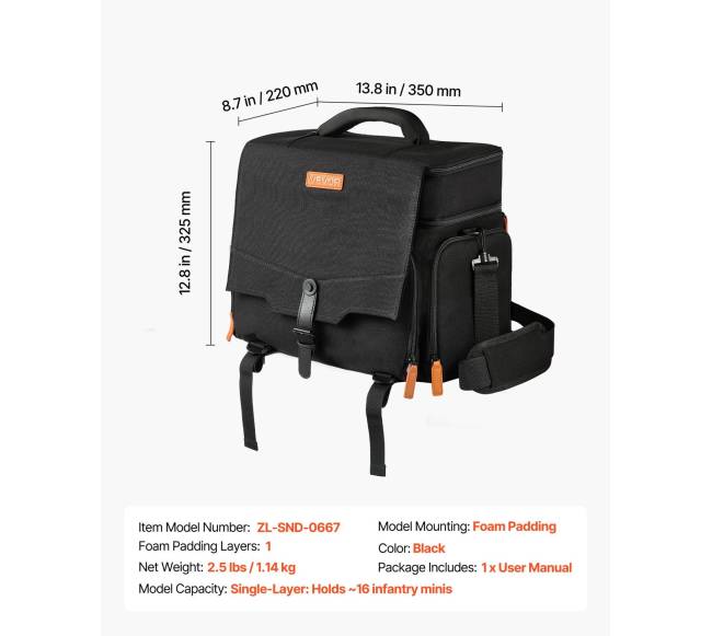 Miniatiūrų nešiojimo krepšys 16 figūrėlių6