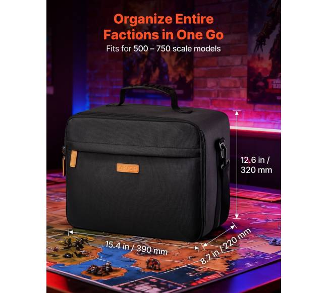 Miniatiūrinių figūrų krepšys su reguliuojama petneša1