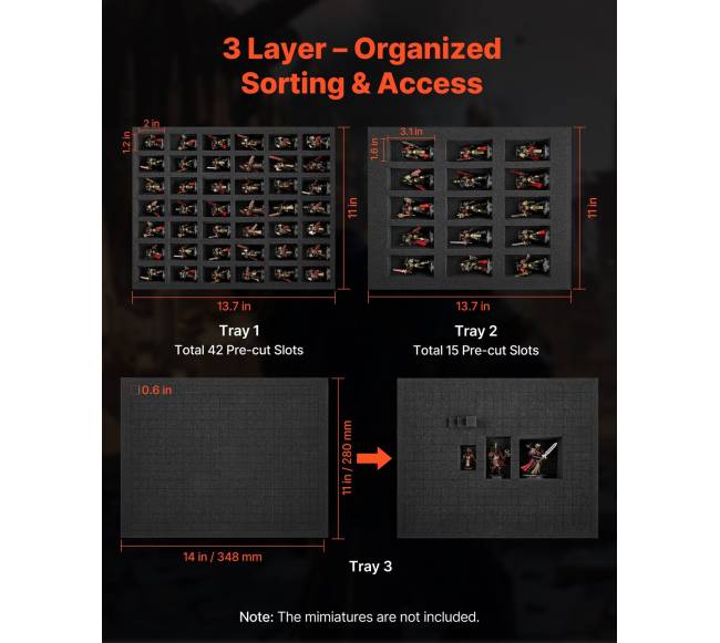 Miniatiūrinių figūrų krepšys su reguliuojama petneša2