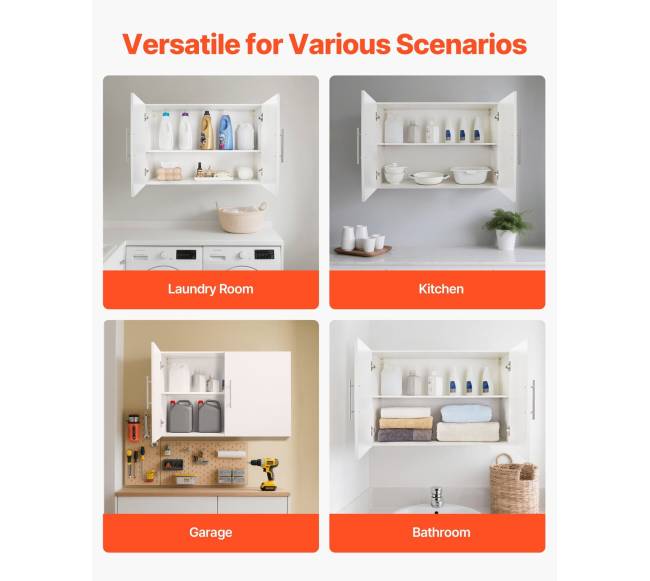 Baltas skalbyklos sieninis spintelė6