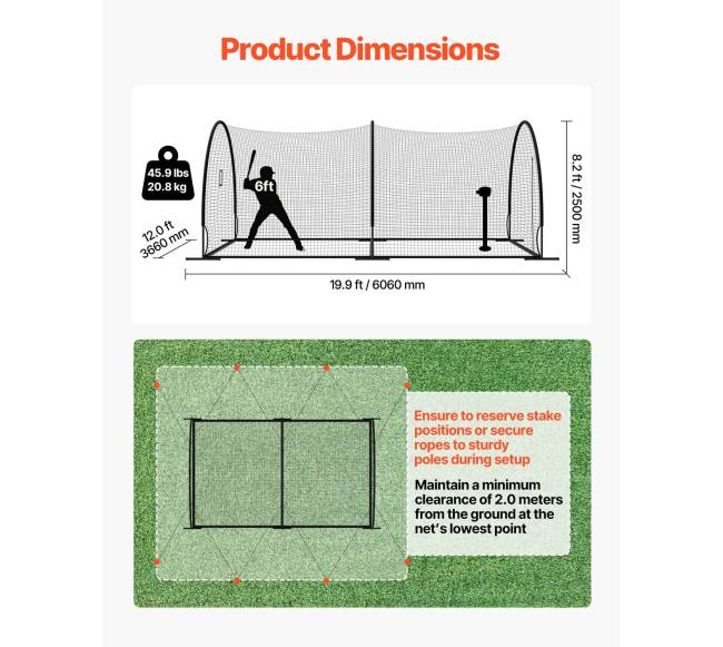 Nešiojama beisbolo treniruočių narvas1