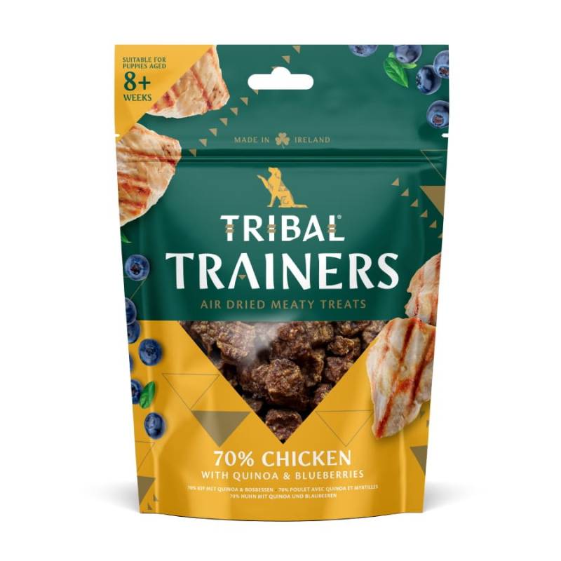 Vištienos ir mėlynių skanėstai dresūrai šunims – Chicken - Blueberry Trainers, 80 g – Trib0