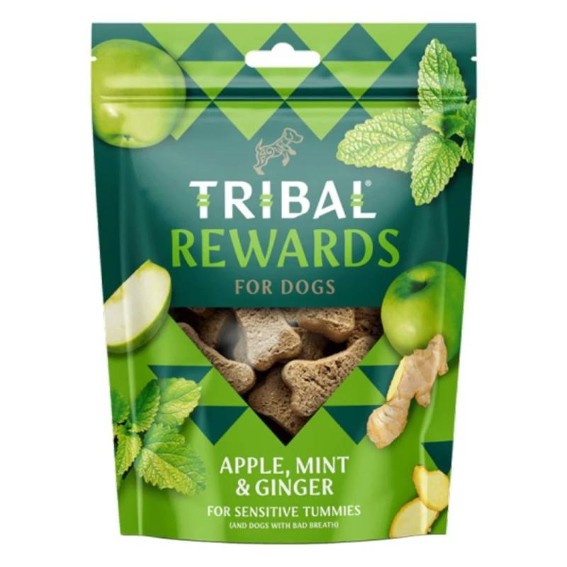Sausainiai šunims su obuoliais, mėta ir imbieru – Apple, Mint - Ginger, 125 g – Tribal Rewards0