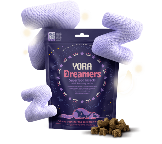 Raminantys skanėstai šunims su vabzdžių baltymais – Insect Protein, Valerian, Melissa - Chamom1