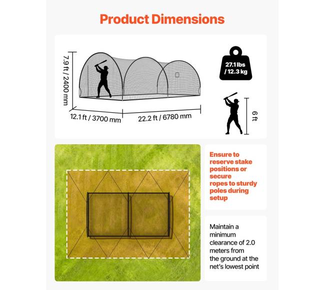 Beisbolo treniruočių narvas su tinklu1