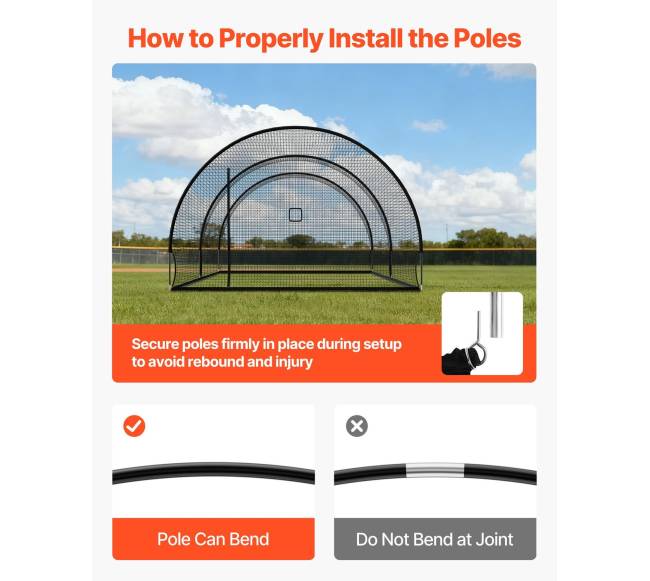 Beisbolo treniruočių narvas su tinklu4