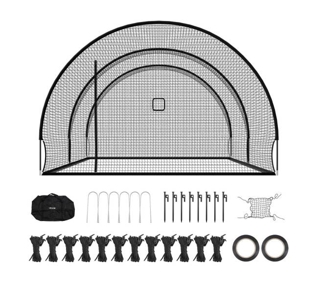 Beisbolo treniruočių narvas su tinklu8