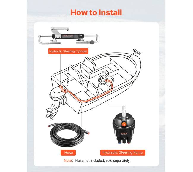 Hidraulinio vairavimo komplektas iki 90 AG5