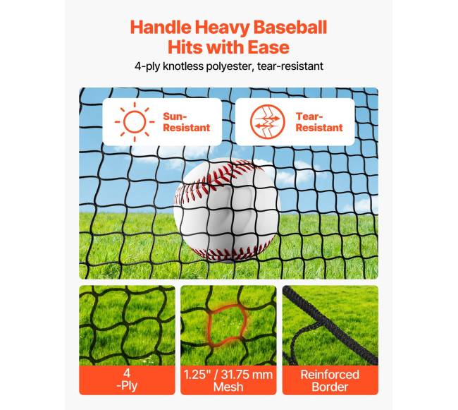 Nešiojamas beisbolo narvas 3660 x 3100 x 2330 mm2