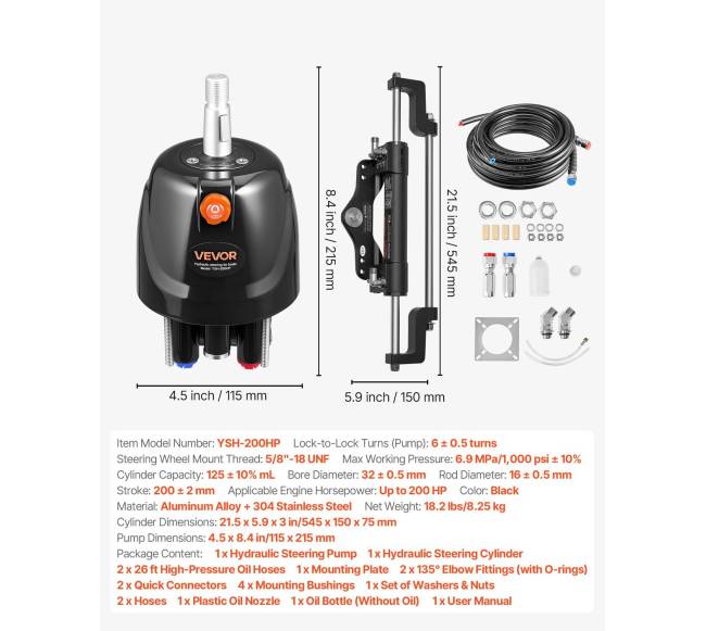 Hidraulinė vairavimo sistema 200 AG laivams6