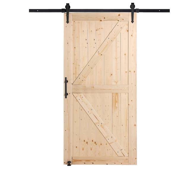 Medinės stumdomos durys su furnitūros komplektu0