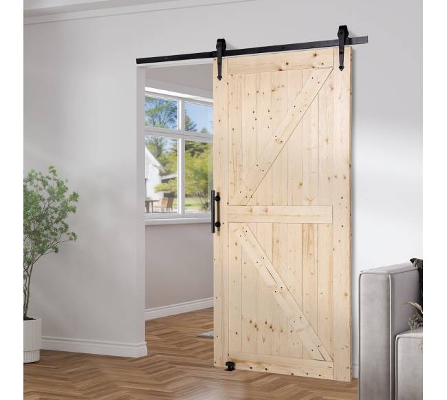 Medinės stumdomos durys su furnitūros komplektu7