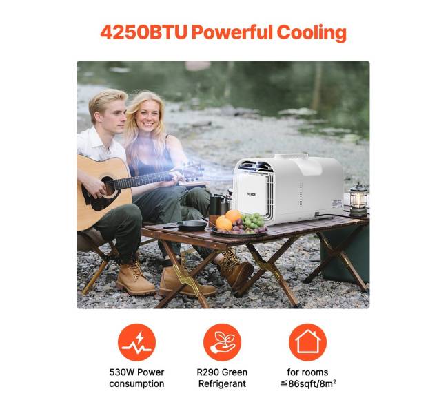 Nešiojamas oro kondicionierius stovyklavimui1