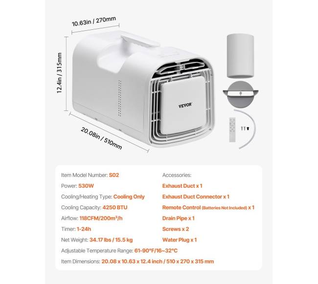 Nešiojamas oro kondicionierius stovyklavimui6