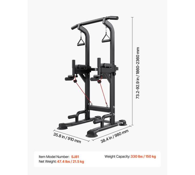 Laisvai stovinti prisitraukimų stotis 150 kg6