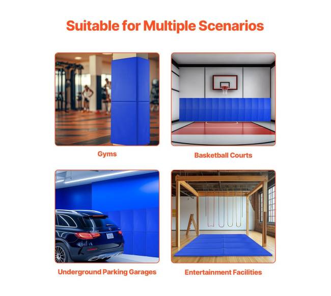 Krepšinio sienų paminkštinimas 5 cm storio5