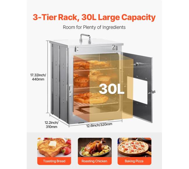 Sulankstoma nerūdijančio plieno kempinginė krosnelė1