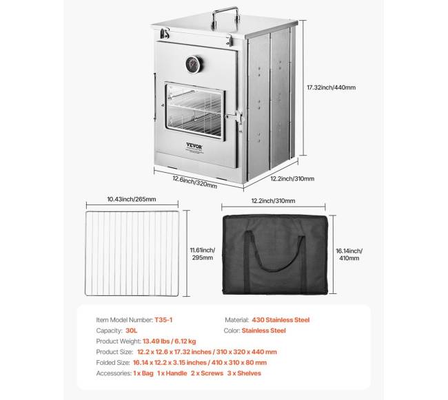 Sulankstoma nerūdijančio plieno kempinginė krosnelė6