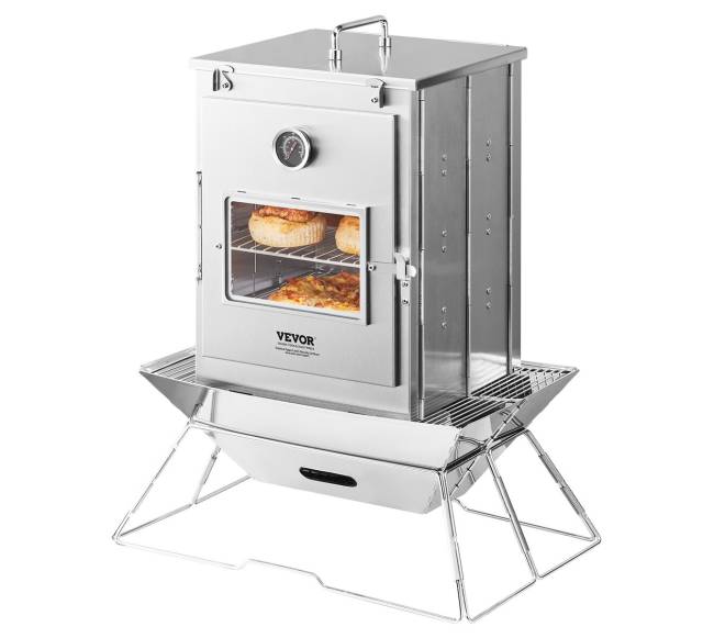 Sulankstoma nerūdijančio plieno kempinginė krosnelė8