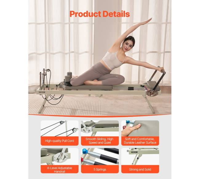 Sulankstomas pilates reformeris namų treniruoklis4