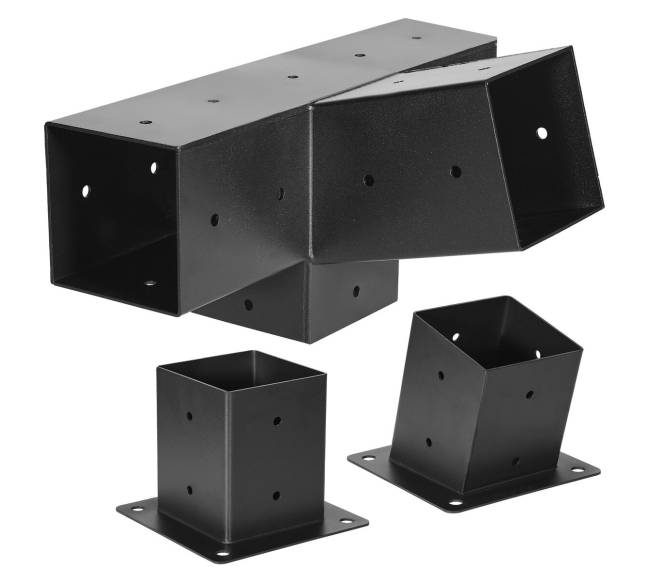 4x4 colių pergolos laikiklio rinkinys 4 krypčių8